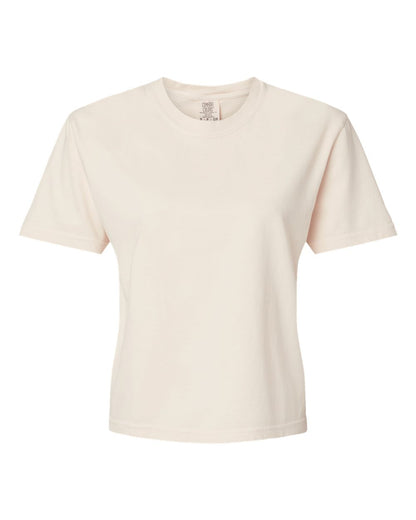 Custom Women’s Garment-Dyed Heavyweight Boxy T-Shirt | Personalized Cotton Tee