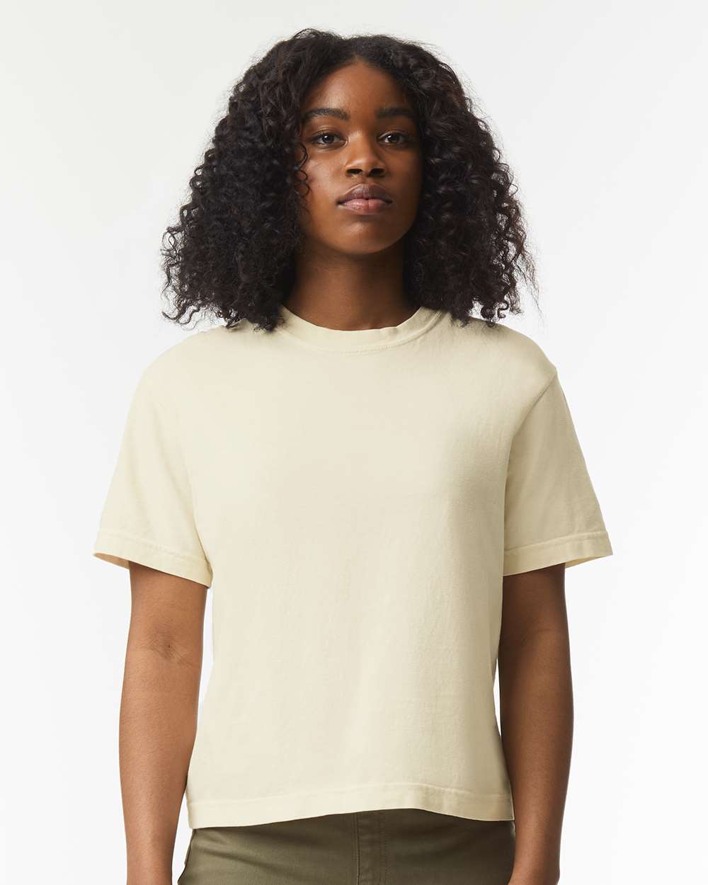 Custom Women’s Garment-Dyed Heavyweight Boxy T-Shirt | Personalized Cotton Tee