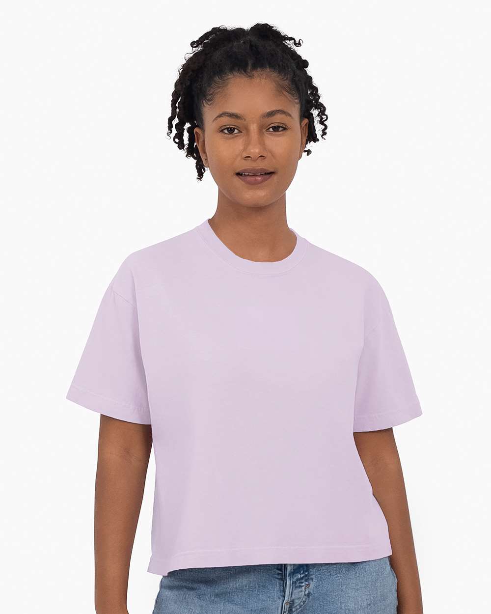 Custom Women’s Garment-Dyed Heavyweight Boxy T-Shirt | Personalized Cotton Tee