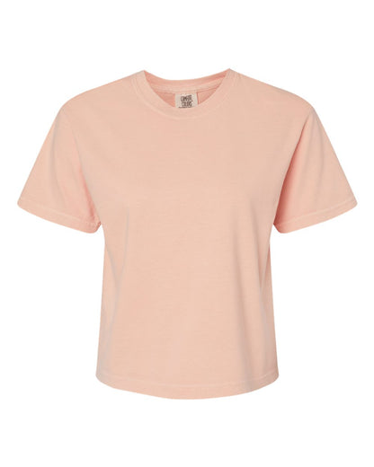 Custom Women’s Garment-Dyed Heavyweight Boxy T-Shirt | Personalized Cotton Tee