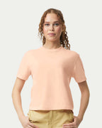 Custom Women’s Garment-Dyed Heavyweight Boxy T-Shirt | Personalized Cotton Tee