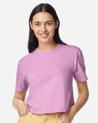 Custom Women’s Garment-Dyed Heavyweight Boxy T-Shirt | Personalized Cotton Tee