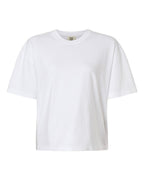 Custom Women’s Garment-Dyed Heavyweight Boxy T-Shirt | Personalized Cotton Tee