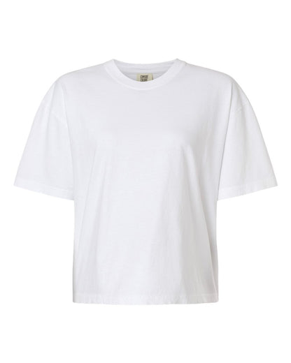 Custom Women’s Garment-Dyed Heavyweight Boxy T-Shirt | Personalized Cotton Tee