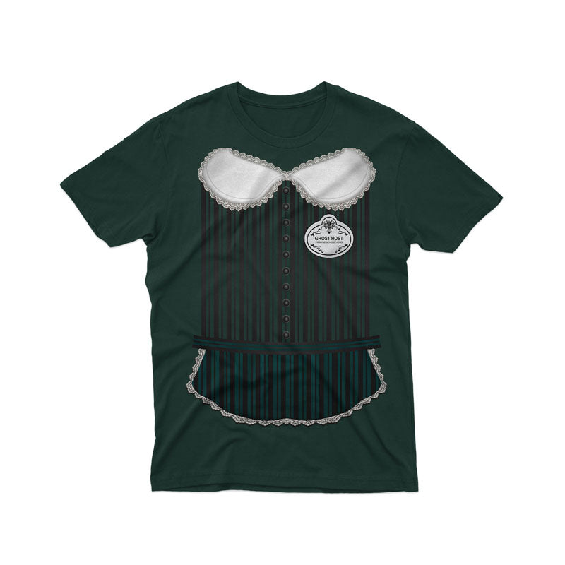 Haunted Manor Maid Inspired Halloween Shirt, Spooky Ghost Graphic Tee, Unisex Costume T-Shirt
