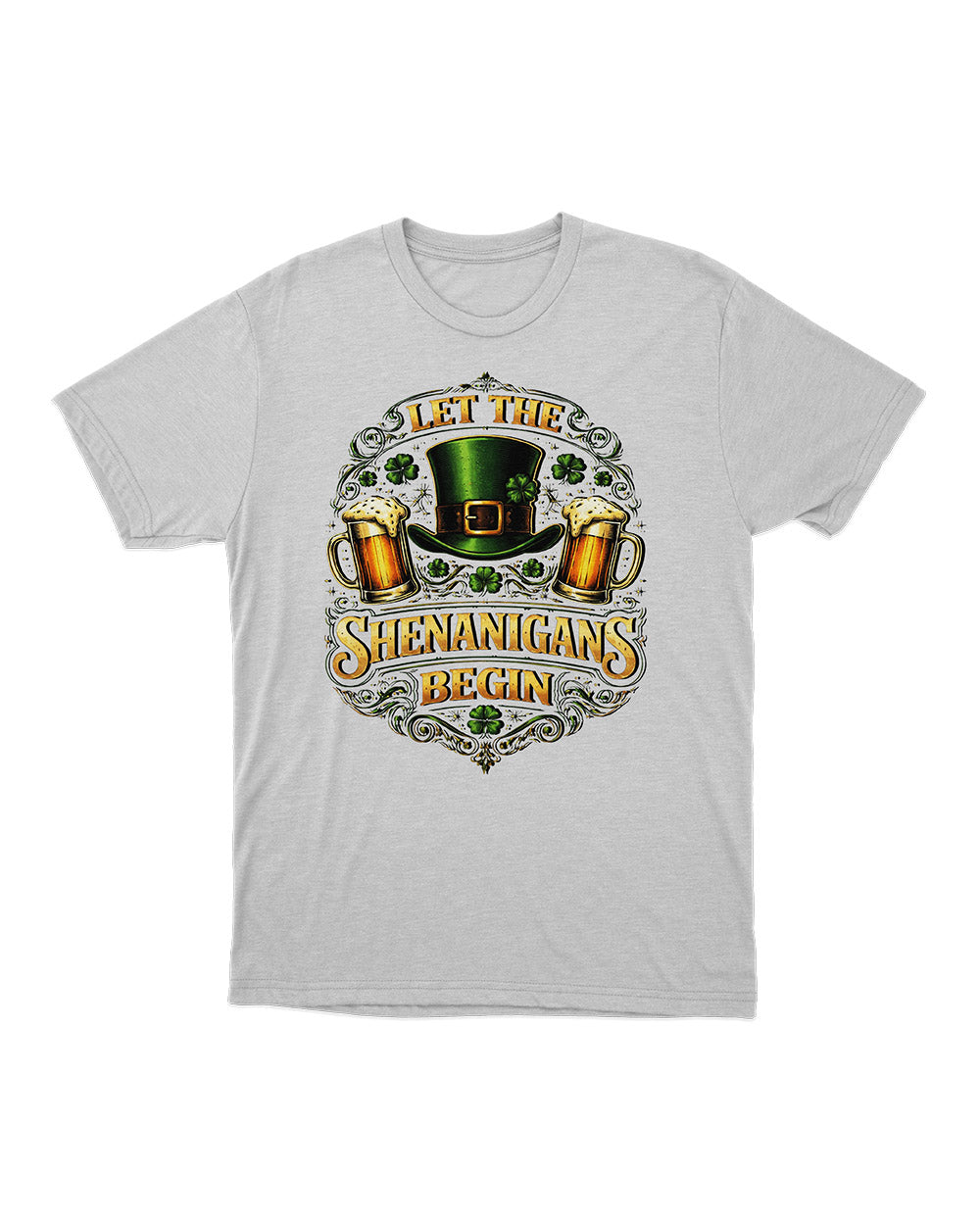 Let The Shenanigans Begin – Unisex Softstyle T-Shirt | St. Patrick’s Day Shirt