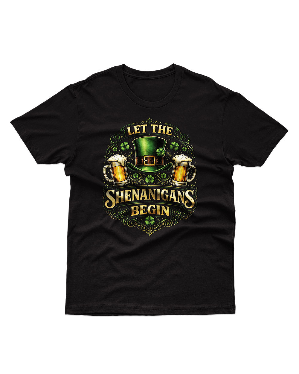 Let The Shenanigans Begin – Unisex Softstyle T-Shirt | St. Patrick’s Day Shirt