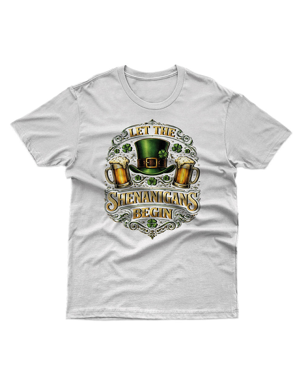 Let The Shenanigans Begin – Unisex Softstyle T-Shirt | St. Patrick’s Day Shirt
