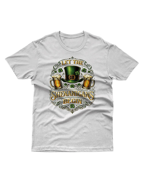 Let The Shenanigans Begin – Unisex Softstyle T-Shirt | St. Patrick’s Day Shirt