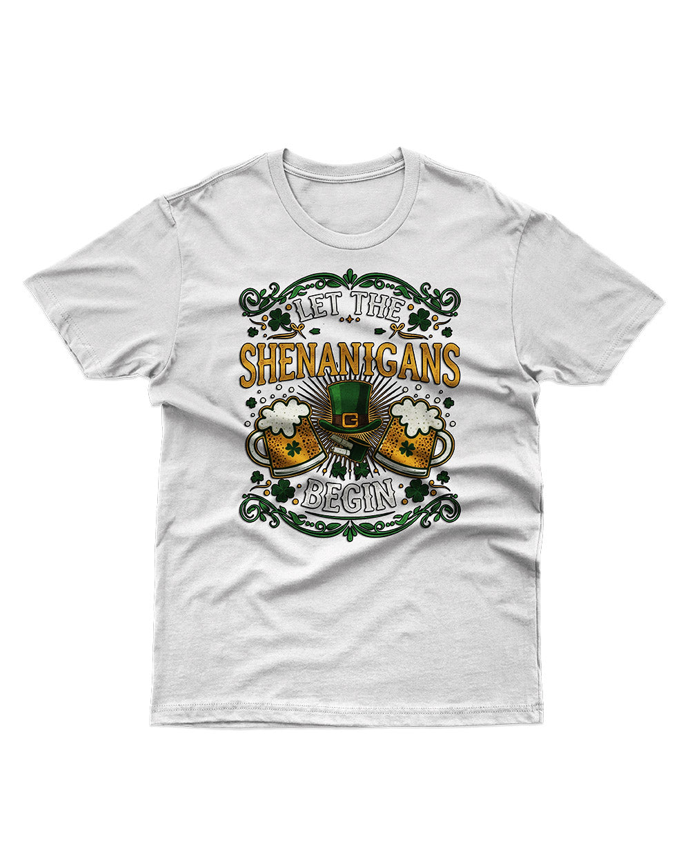 Let The Shenanigans Begin – Unisex Softstyle T-Shirt | St. Patrick’s Day Shirt