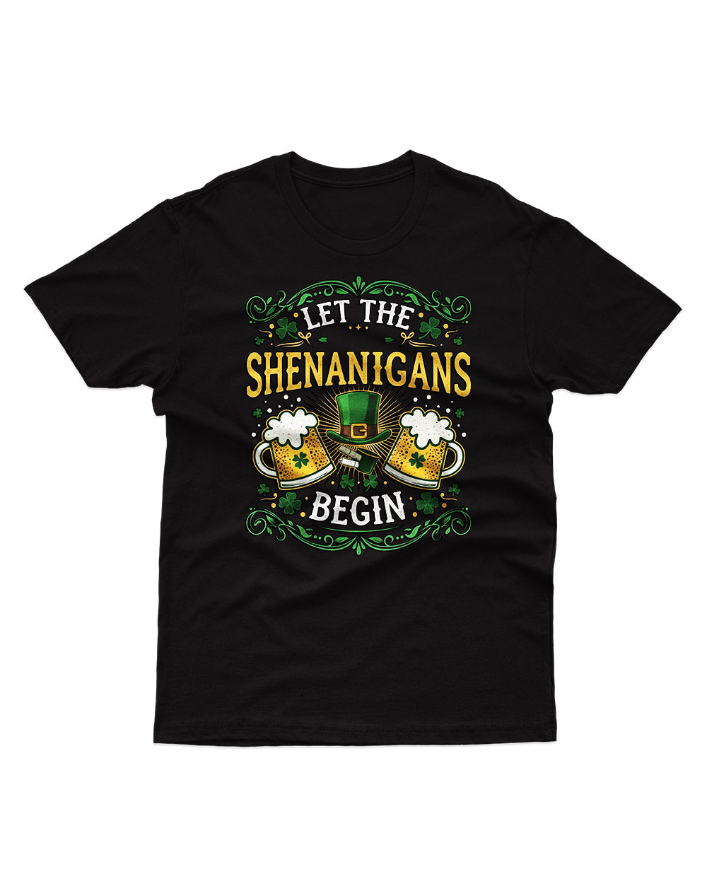 Let The Shenanigans Begin – Unisex Softstyle T-Shirt | St. Patrick’s Day Shirt