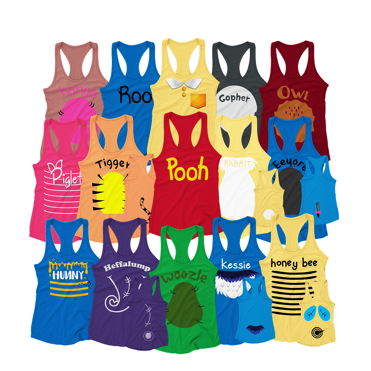Pooh & Friends Inspired Women's Costume Tank